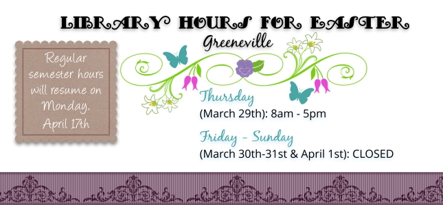 Easter hours 2018