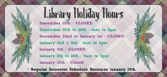 Christmas and New Years Hours 2019 Featured Image