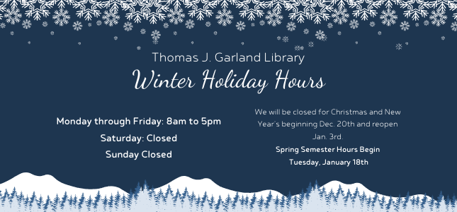Website Library Holiday Hours